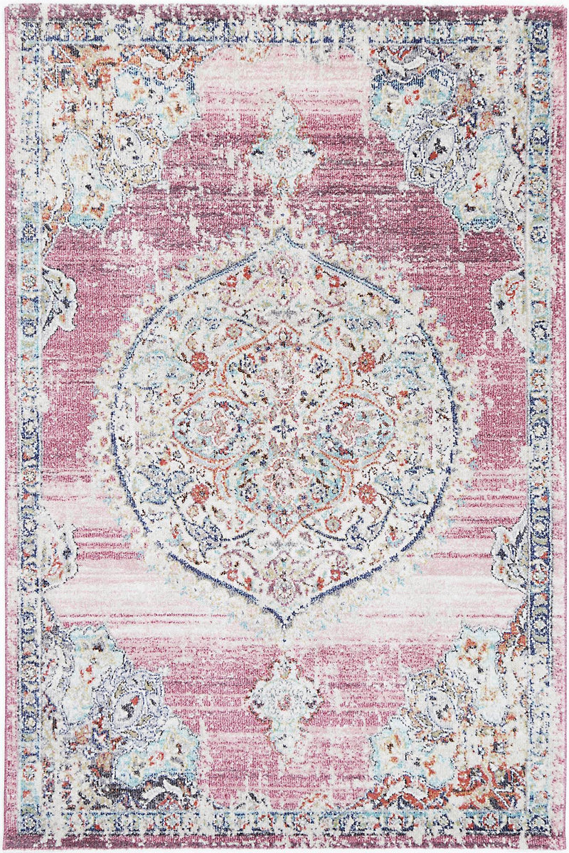 Hollow Medalion Transitional Blush Rug 80x300 cm - John Cootes