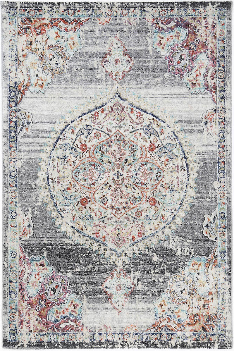 Hollow Medalion Transitional Grey Rug 160x230 cm - John Cootes