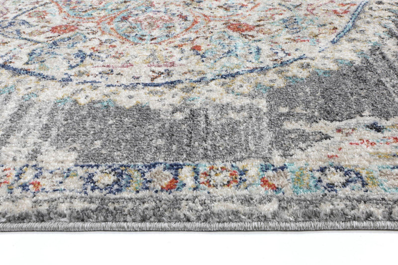 Hollow Medalion Transitional Grey Rug 160x230 cm - John Cootes