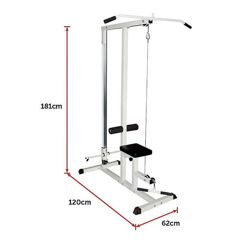 Home Fitness Multi Gym Lat Pull Down Workout Machine Bench Exercise - John Cootes