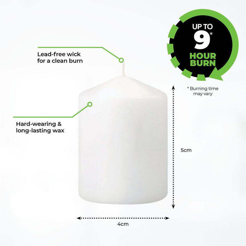 Home Master 144PCE Votive Candles White Home Décor Party Wedding 5cm - John Cootes