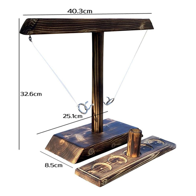 Hook and Ring Toss Battle Bars Game Quick-paced Interactive Game For Family - John Cootes