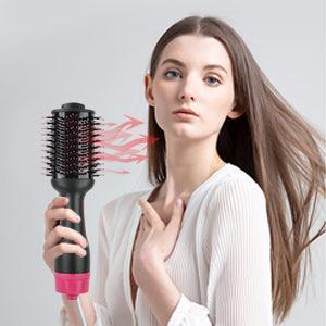 Hot Air One-Step Hair Dryer Negative Ion Anti-Frizz Blowout for Drying,Straightening, Curling and Volumizer (AU Plug) - John Cootes