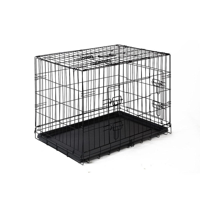 i.Pet 30inch Pet Cage - Black - John Cootes