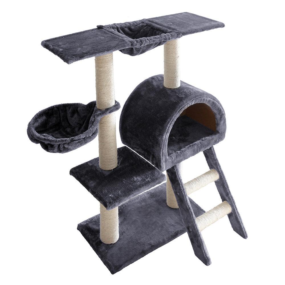 i.Pet Cat Tree 100cm Trees Scratching Post Scratcher Tower Condo House Furniture Wood Feline - John Cootes