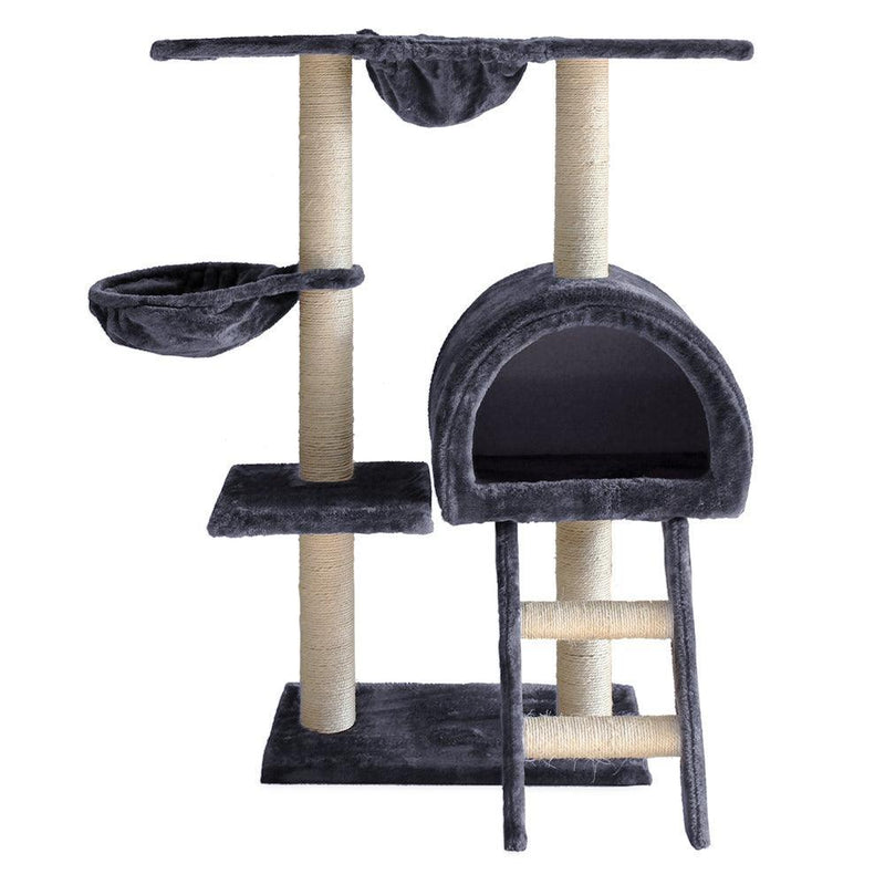 i.Pet Cat Tree 100cm Trees Scratching Post Scratcher Tower Condo House Furniture Wood Feline - John Cootes