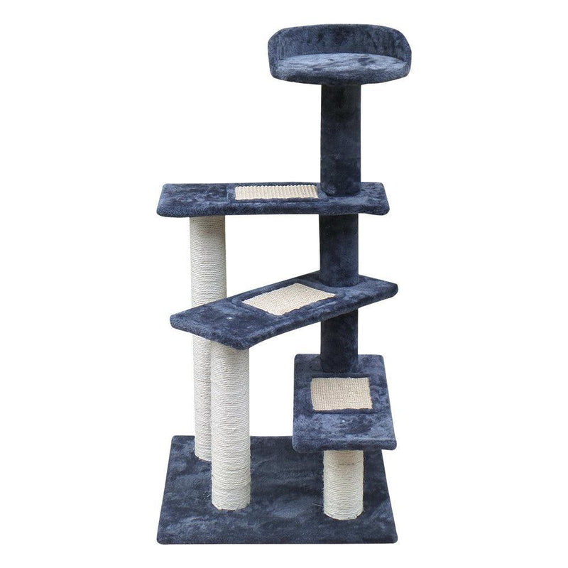 i.Pet Cat Tree 100cm Trees Scratching Post Scratcher Tower Condo House Furniture Wood Steps - John Cootes