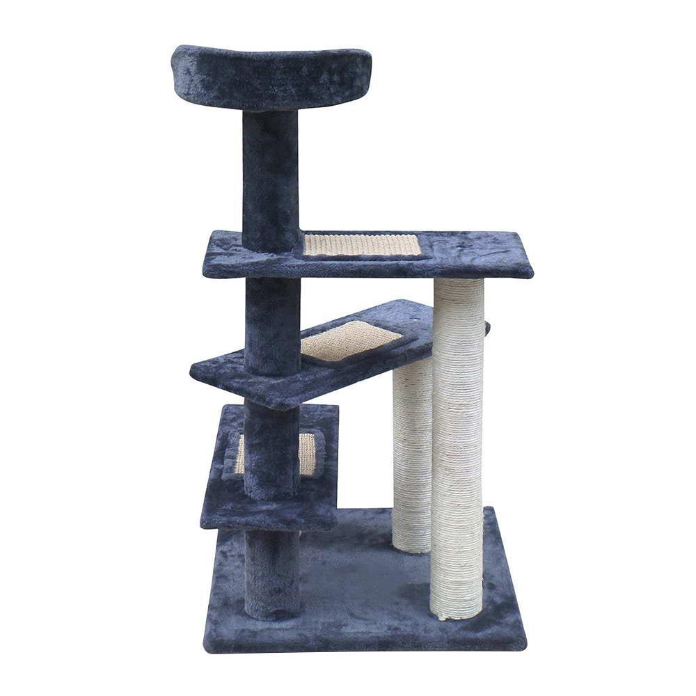 i.Pet Cat Tree 100cm Trees Scratching Post Scratcher Tower Condo House Furniture Wood Steps - John Cootes