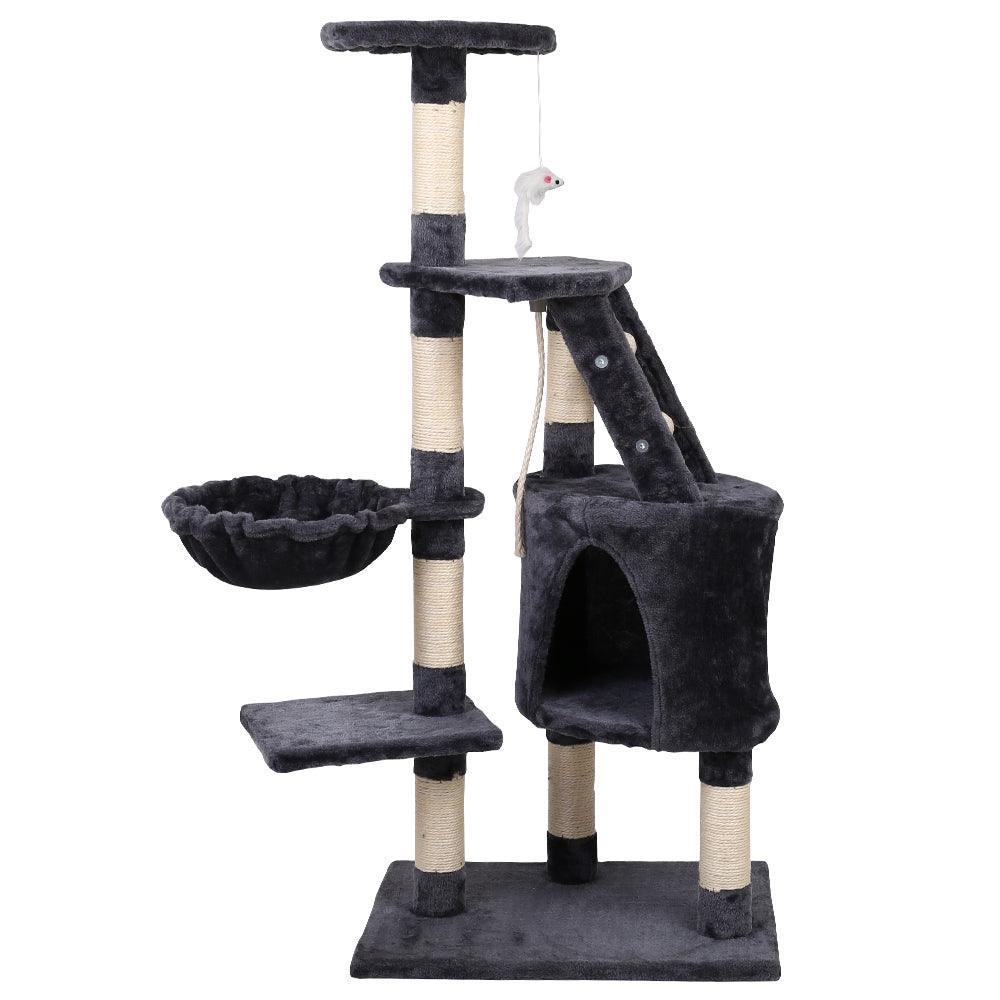 i.Pet Cat Tree 120cm Trees Scratching Post Scratcher Tower Condo House Furniture Wood Multi Level - John Cootes