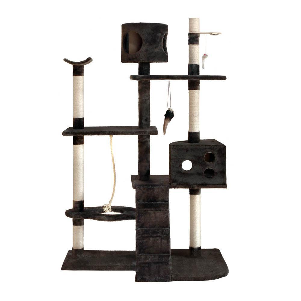 i.Pet Cat Tree 170cm Trees Scratching Post Scratcher Tower Condo House Furniture Wood - John Cootes