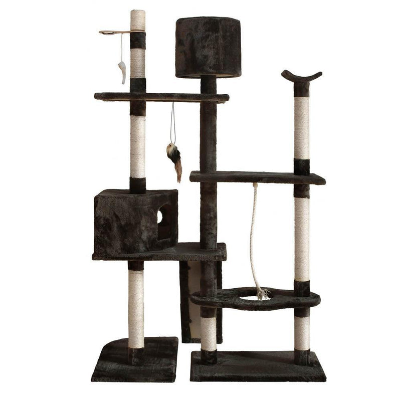 i.Pet Cat Tree 170cm Trees Scratching Post Scratcher Tower Condo House Furniture Wood - John Cootes