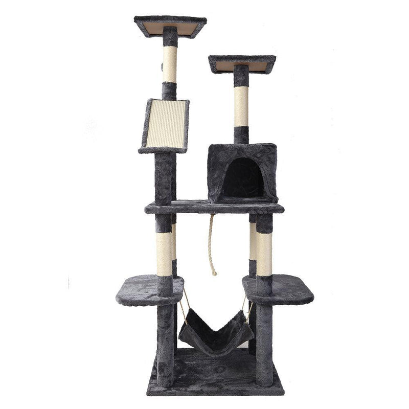 i.Pet Cat Tree 171cm Trees Scratching Post Scratcher Tower Condo House Furniture Wood - John Cootes