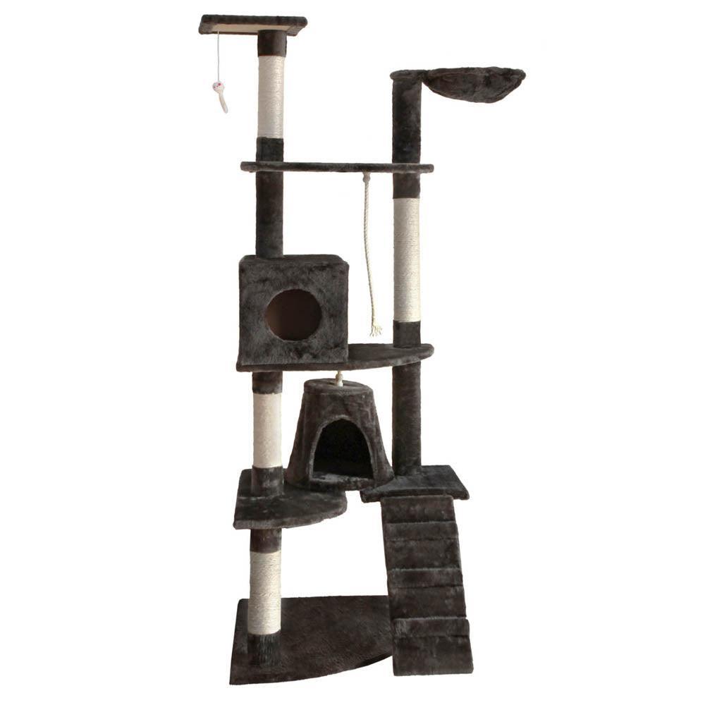 i.Pet Cat Tree 193cm Trees Scratching Post Scratcher Tower Condo House Furniture Wood - John Cootes