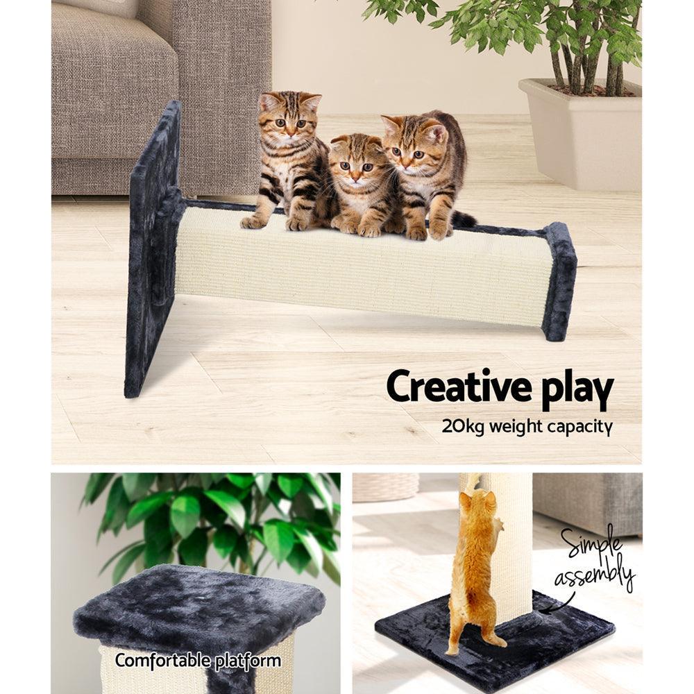 i.Pet Cat Tree 92cm Trees Scratching Post Scratcher Tower Condo House Furniture Wood - John Cootes