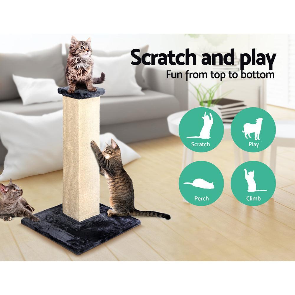 i.Pet Cat Tree 92cm Trees Scratching Post Scratcher Tower Condo House Furniture Wood - John Cootes