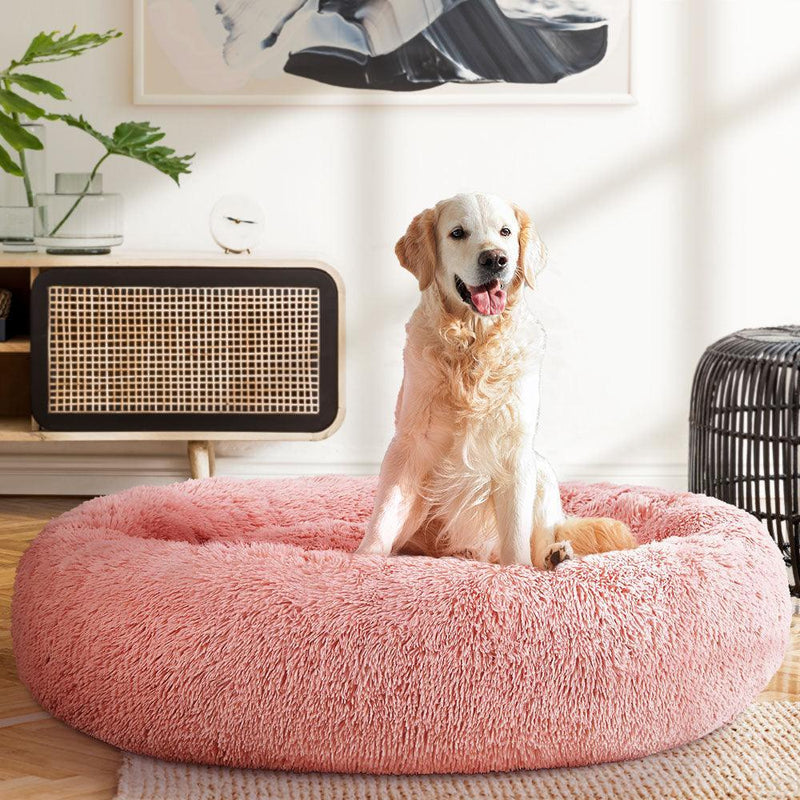 i.Pet Dog Bed Pet Bed Cat Extra Large 110cm Pink - John Cootes
