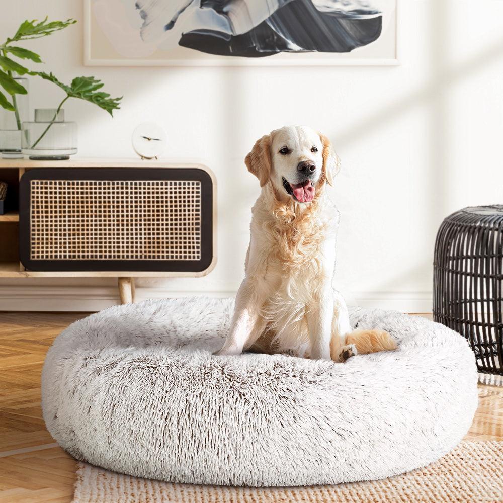 i.Pet Dog Bed Pet Bed Cat Large 90cm White - John Cootes