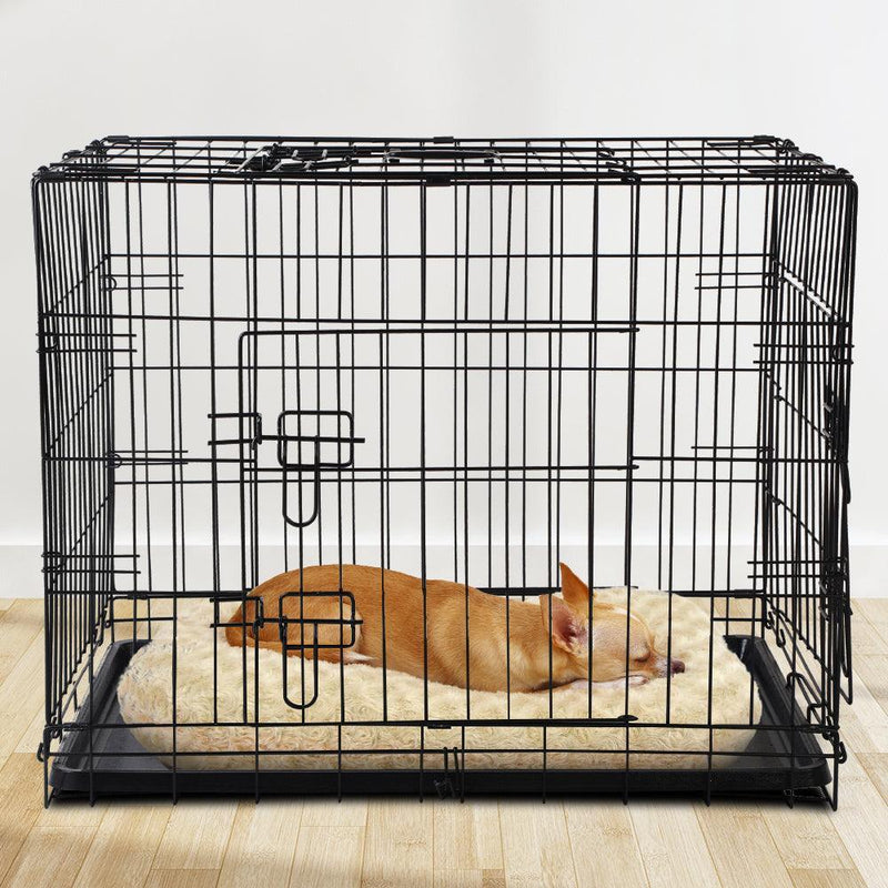 i.Pet Dog Cage 36inch Pet Cage - Black - John Cootes