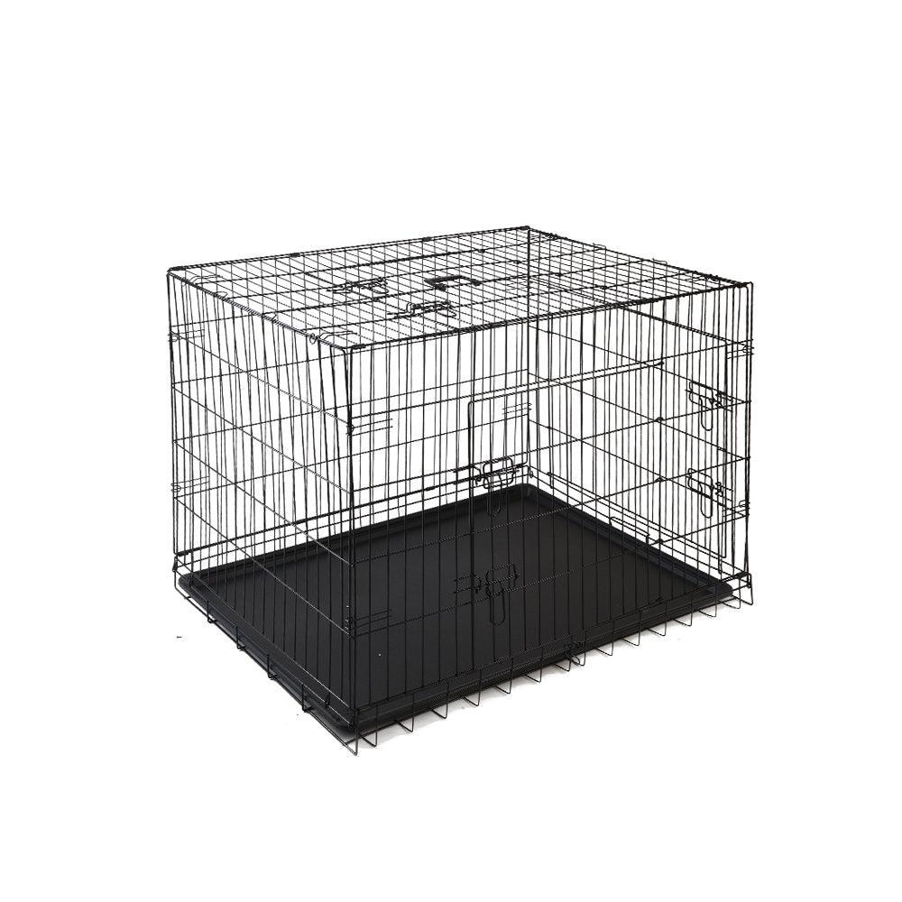 i.Pet Dog Cage 48inch Pet Cage - Black - John Cootes