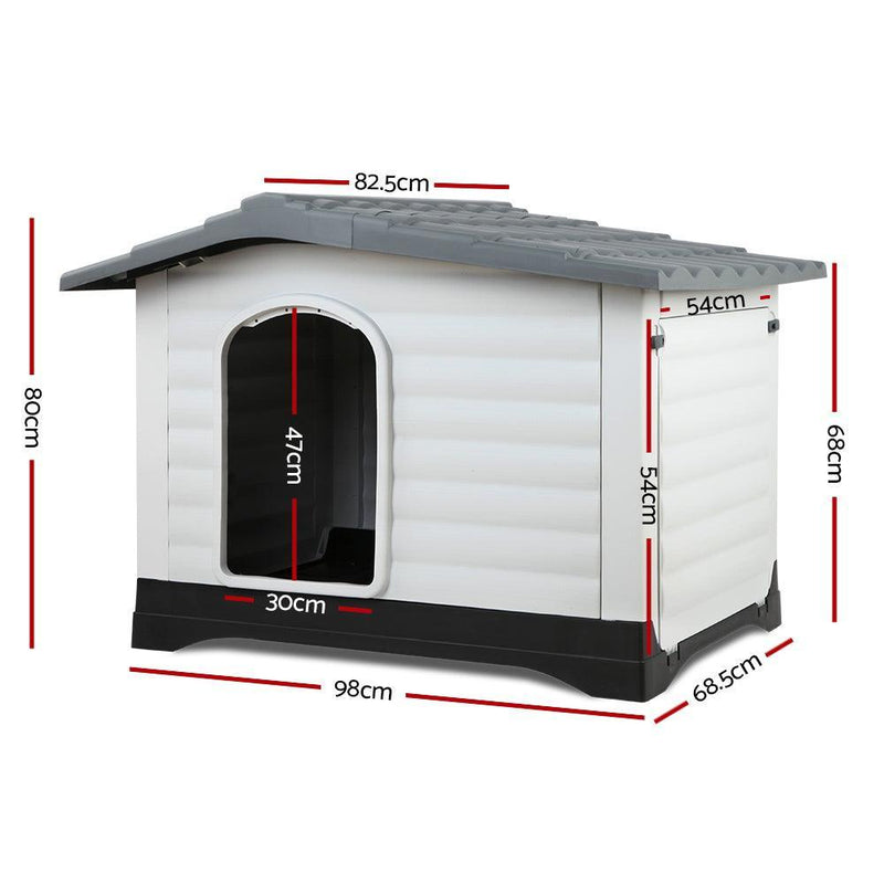 i.Pet Dog Kennel Extra Large Pet Dog House 98cm x 68.5cm x 68cm - John Cootes