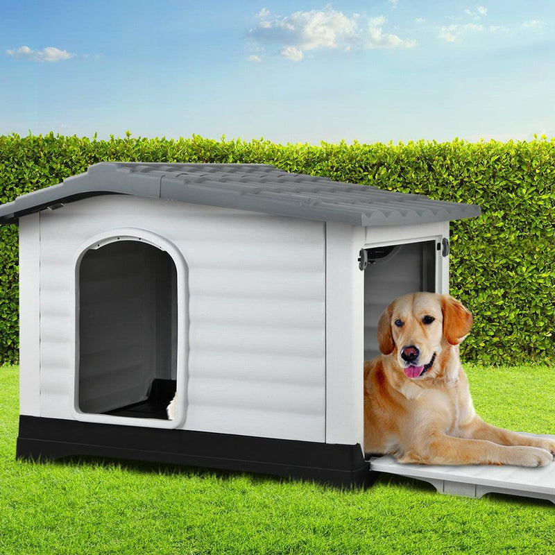 i.Pet Dog Kennel Extra Large Pet Dog House 98cm x 68.5cm x 68cm - John Cootes