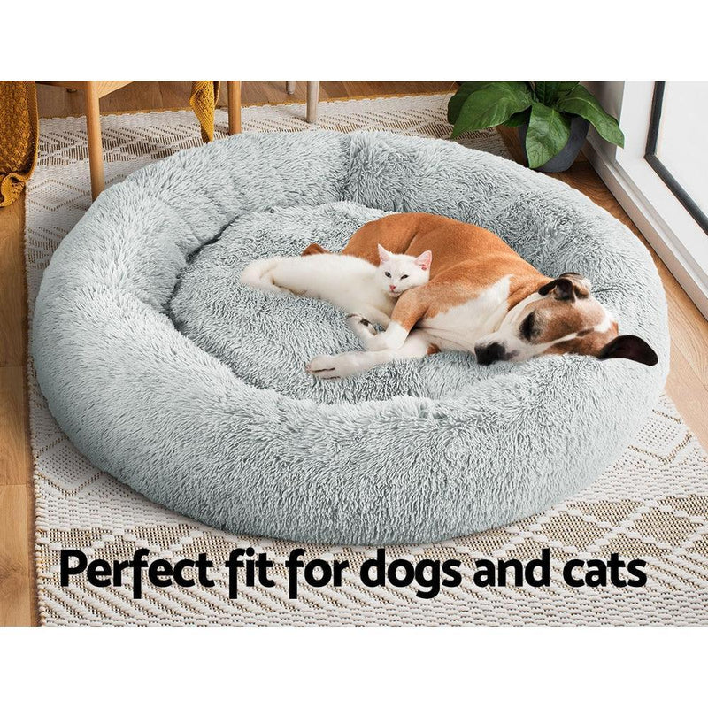 i.Pet Pet Bed Dog Bed Cat Extra Large 110cm Light Grey - John Cootes