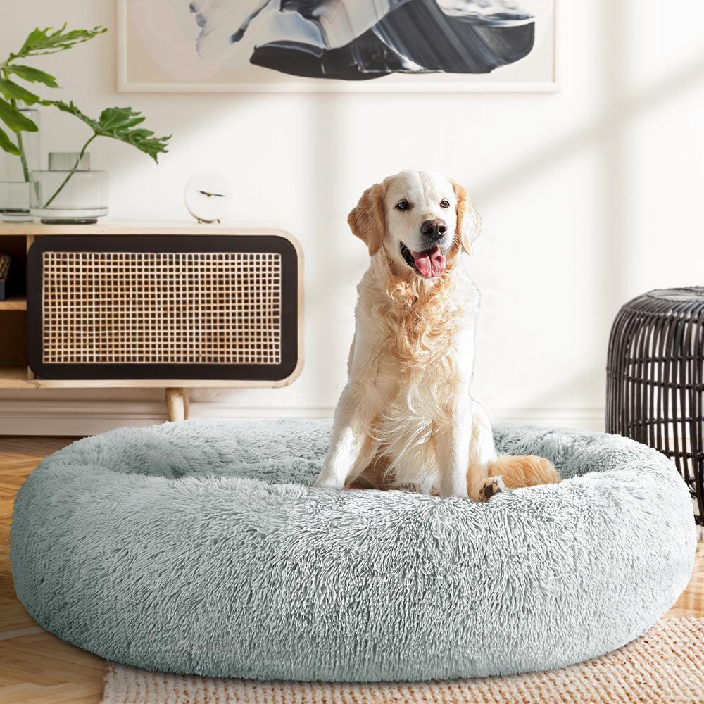 i.Pet Pet Bed Dog Bed Cat Extra Large 110cm Light Grey - John Cootes