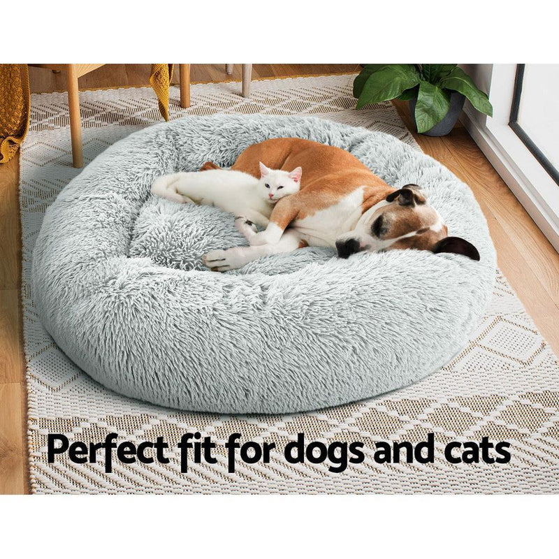 i.Pet Pet Bed Dog Bed Cat Large 90cm Light Grey - John Cootes