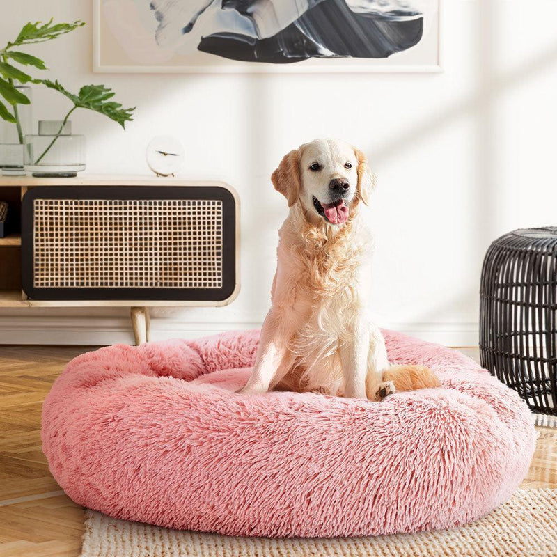 i.Pet Pet Bed Dog Bed Cat Large 90cm Pink - John Cootes