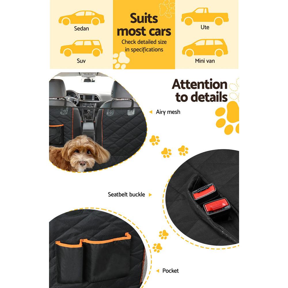 i.Pet Pet Car Seat Cover Dog Protector Hammock Back Waterproof Belt Non Slip Mat - John Cootes