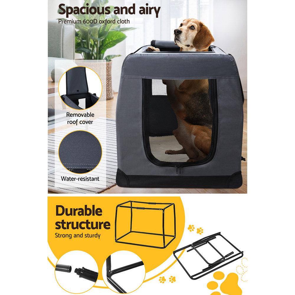 i.Pet Pet Carrier Soft Crate Dog Cat Travel Portable Cage Kennel Foldable 4XL - John Cootes