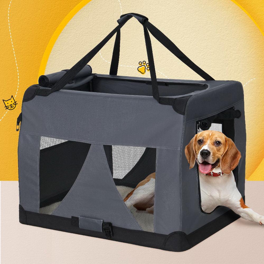 i.Pet Pet Carrier Soft Crate Dog Cat Travel Portable Cage Kennel Foldable 4XL - John Cootes