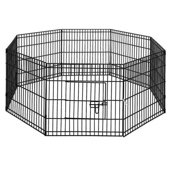 i.Pet Pet Dog Playpen 24'' 8 Panel Puppy Exercise Cage Enclosure Fence - John Cootes