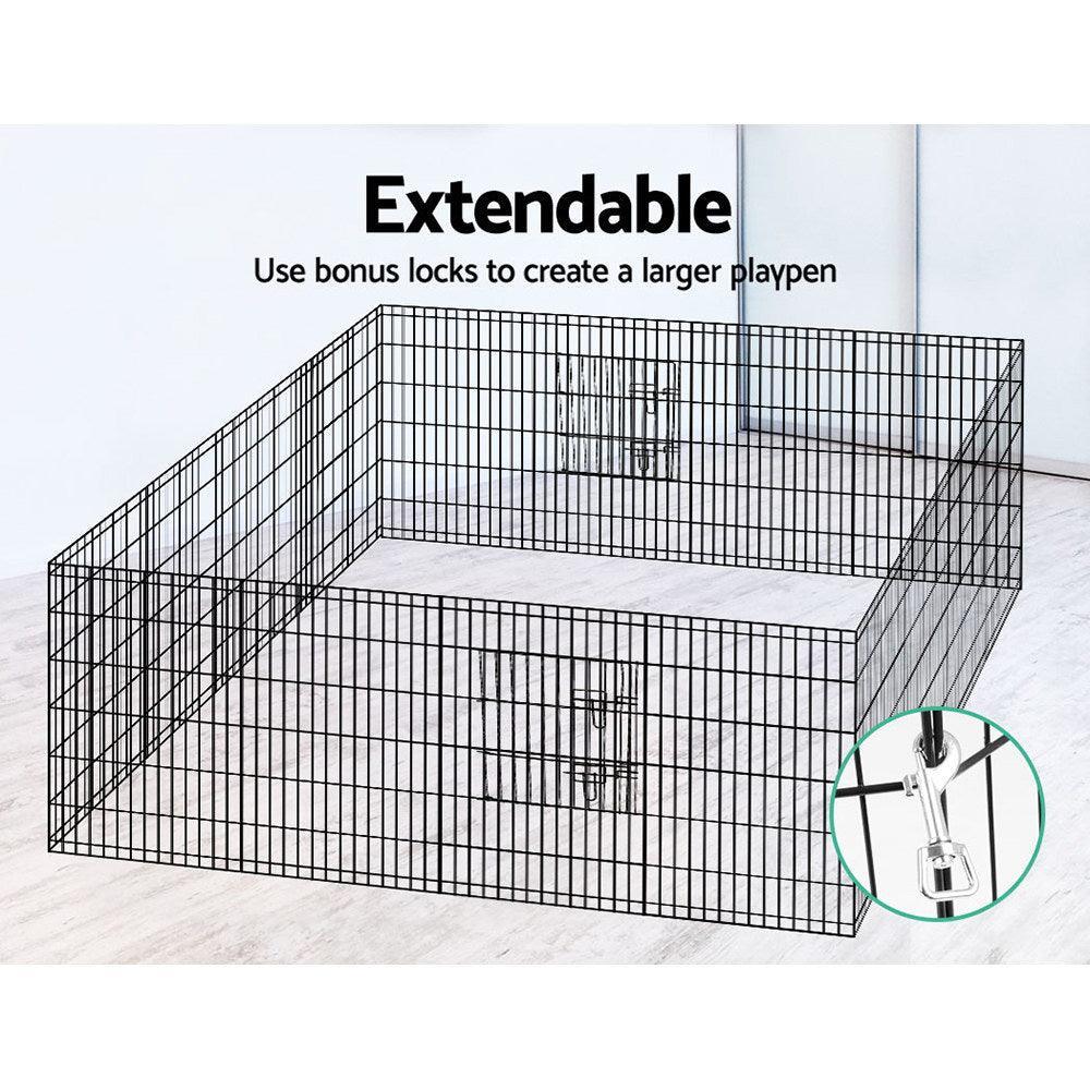 i.Pet Pet Dog Playpen 36'' 8 Panel Puppy Exercise Cage Enclosure Fence - John Cootes