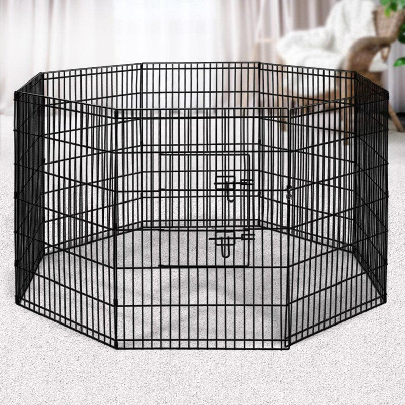 i.Pet Pet Dog Playpen 36'' 8 Panel Puppy Exercise Cage Enclosure Fence - John Cootes