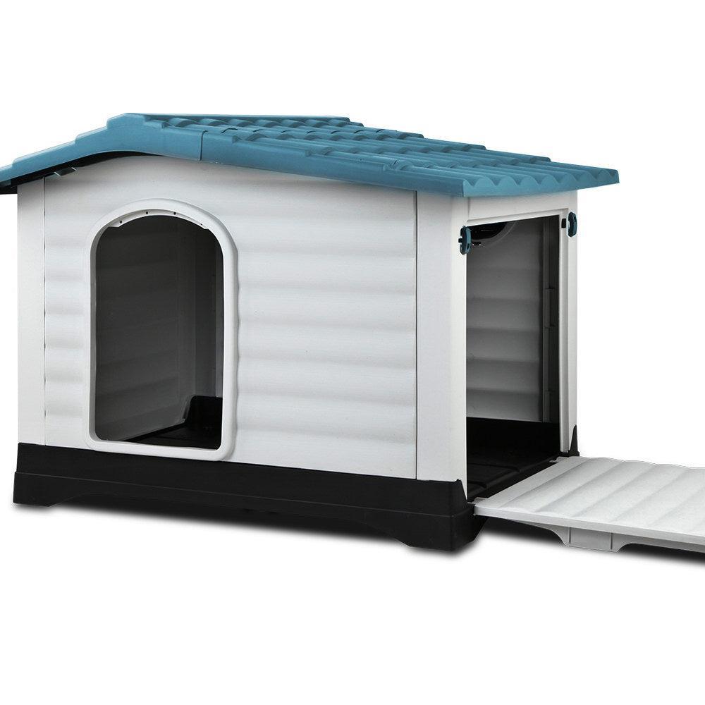 i.Pet Weatherproof Pet Kennel - Blue - John Cootes