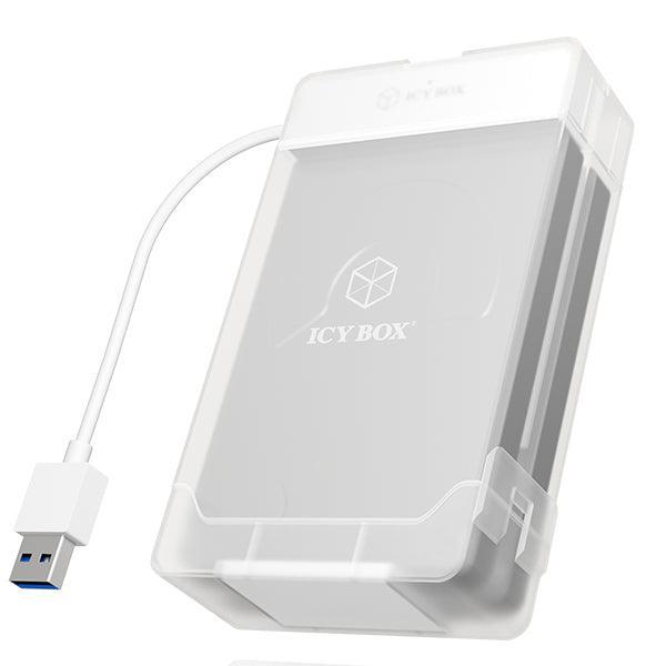 ICY BOX Adapter and enclosure for 2x 2.5" SATA HDDs/SSDs (IB-AC7032-U3) - John Cootes
