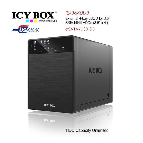 ICY BOX IB-3640SU3 External 4-bay JBOD system for 3.5 Inch SATA HDDs - John Cootes