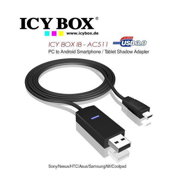 ICY BOX PC to Android Smartphone/Tablet Shadow Adapter (IB-AC511) - John Cootes