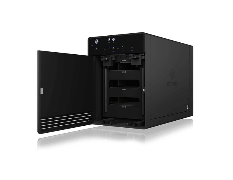 ICY BOX SINGLE enclosure for 4x HDD/SSD with USB 3.1 (Gen 2) Type-C interface and fan - John Cootes