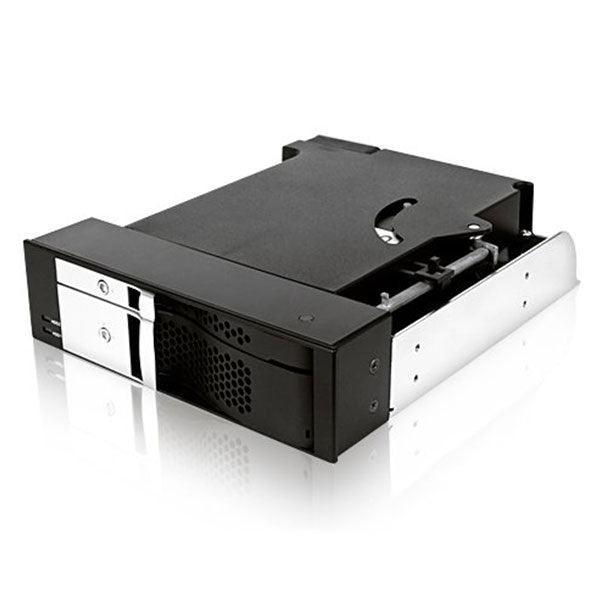 ICY BOX Trayless module for 1x 2.5" and 1x 3.5" SATA HDDs in 1x 5.25" bay (IB-172SK-B) - John Cootes