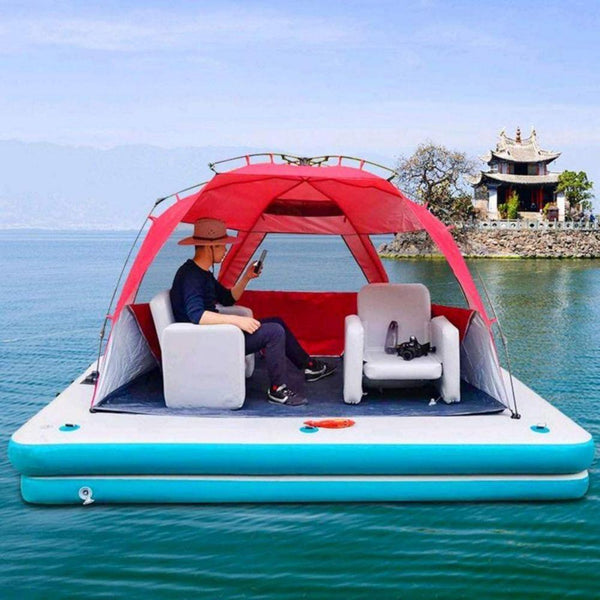Inflatable Floating Fishing Dock Platform For Adults And Children - Plus Version - John Cootes