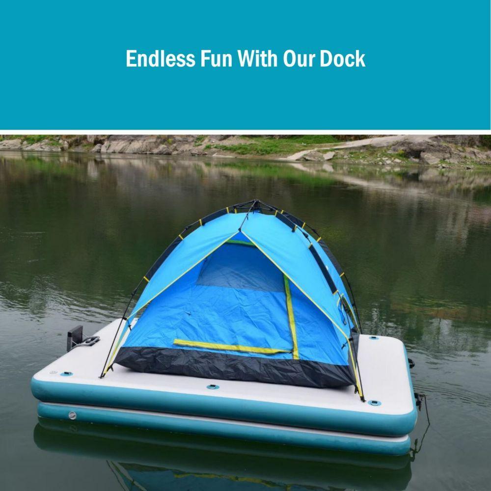 Inflatable Floating Fishing Dock Platform For Adults And Children - Plus Version - John Cootes