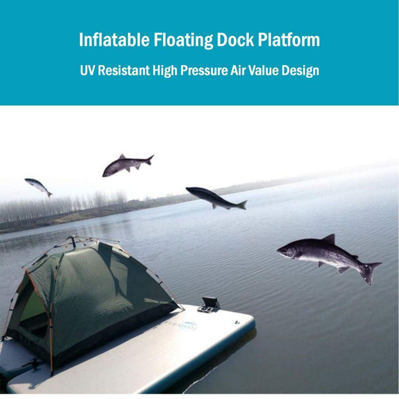 Inflatable Floating Fishing Dock Platform For Adults And Children - Standard Version - John Cootes