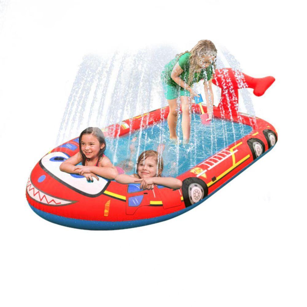 Inflatable Sprinkler Pool for Kids - Fire Engine - John Cootes