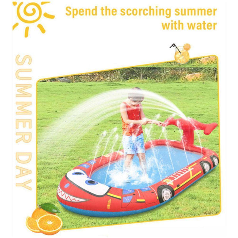 Inflatable Sprinkler Pool for Kids - Fire Engine - John Cootes