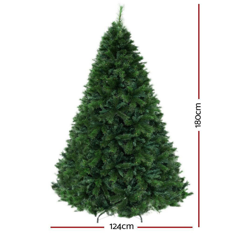 ingle Jollys Christmas Tree 1.8M 6FT Xmas Decoration Green Home Decor 1024 Tips - John Cootes