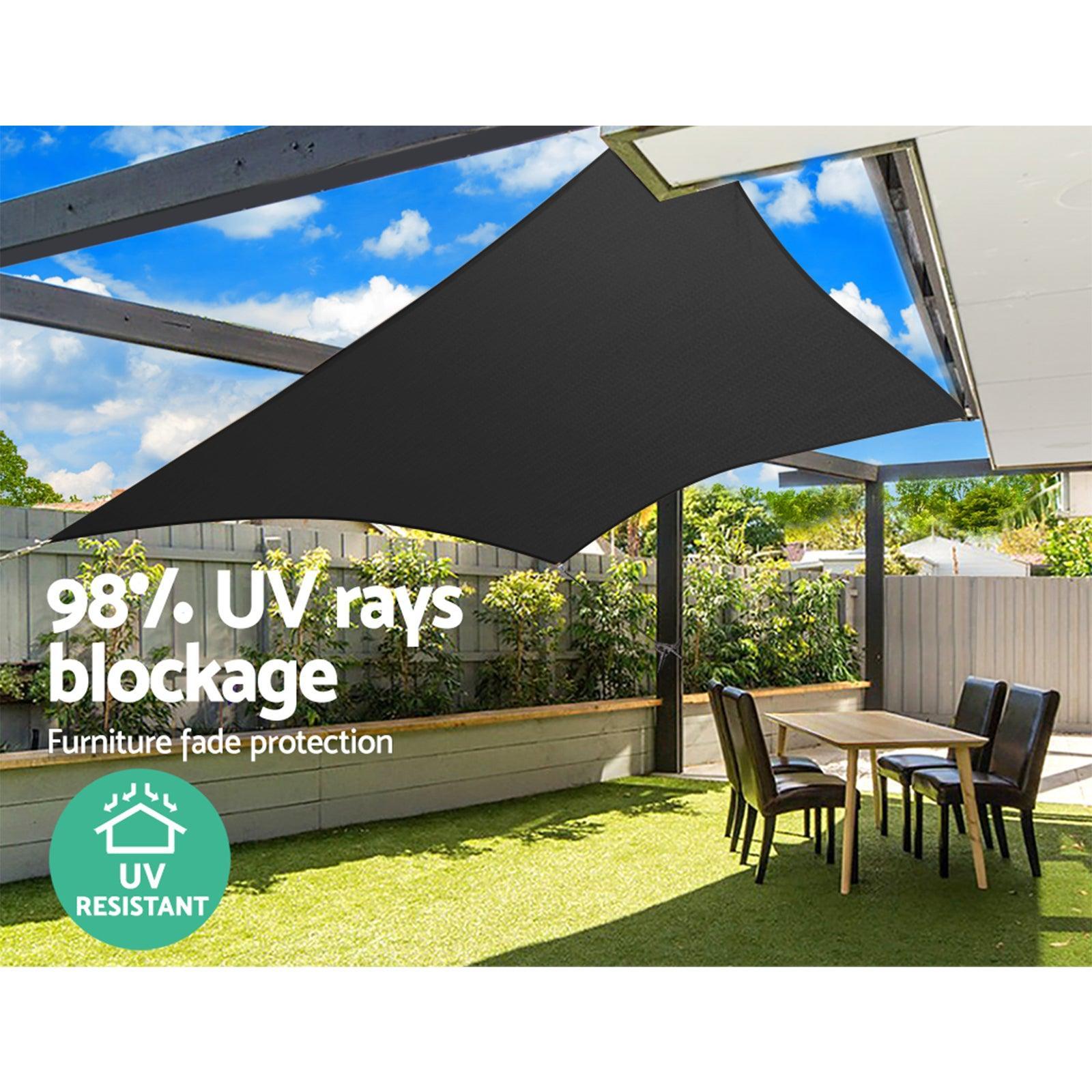 Instahut 280gsm 3x6m Sun Shade Sail Canopy Rectangle - John Cootes