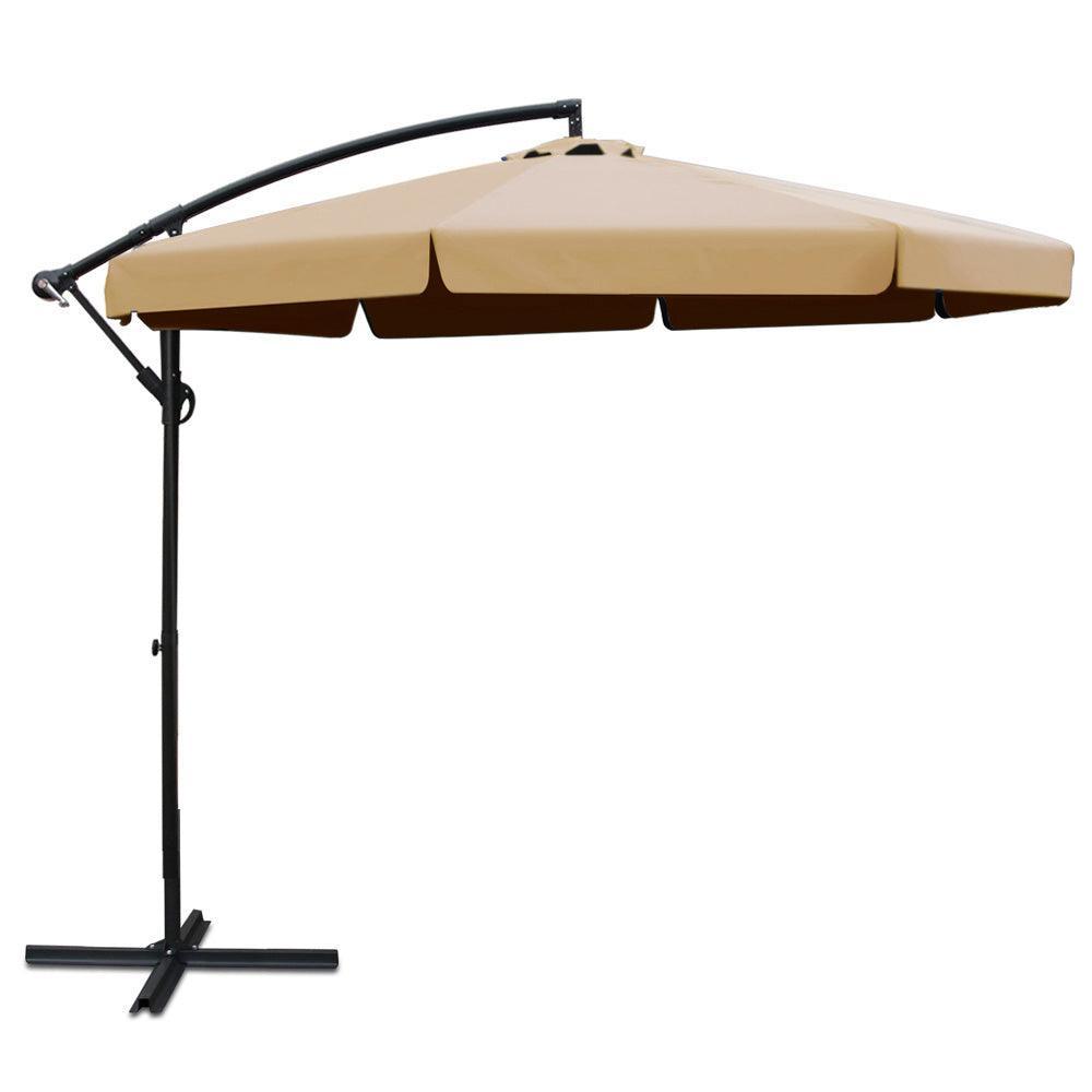 Instahut 3M Outdoor Umbrella - Beige - John Cootes