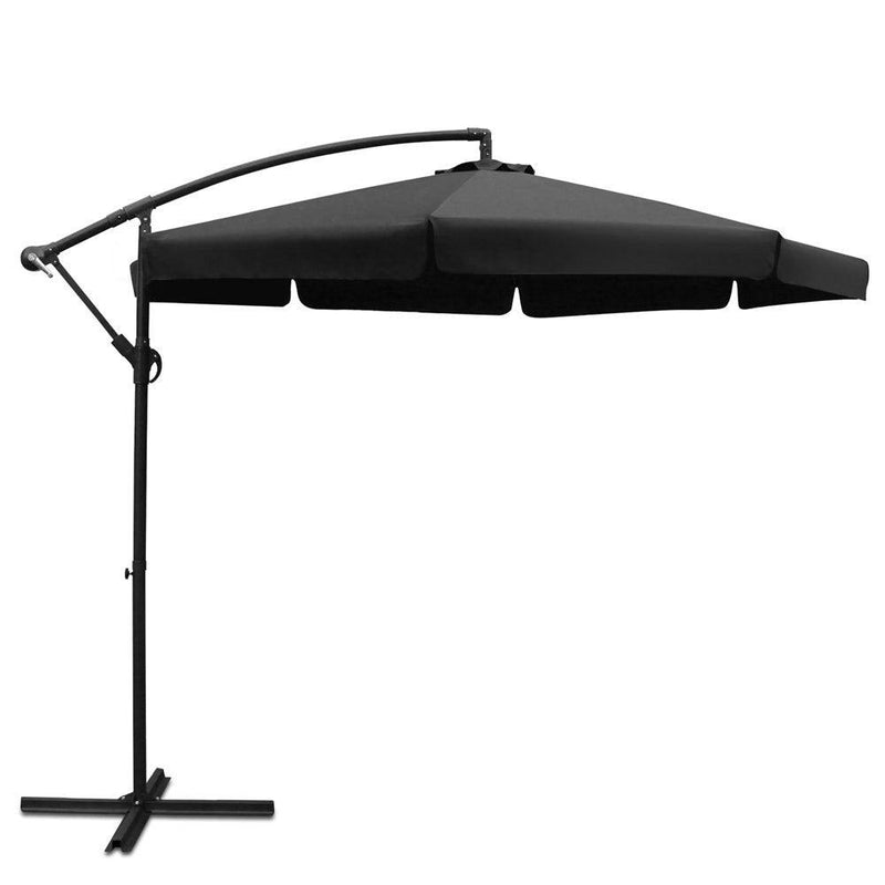 Instahut 3M Outdoor Umbrella - Black - John Cootes